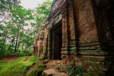 Koh Ker, an old castle, an ancient Khmer kingdom in the past clipart