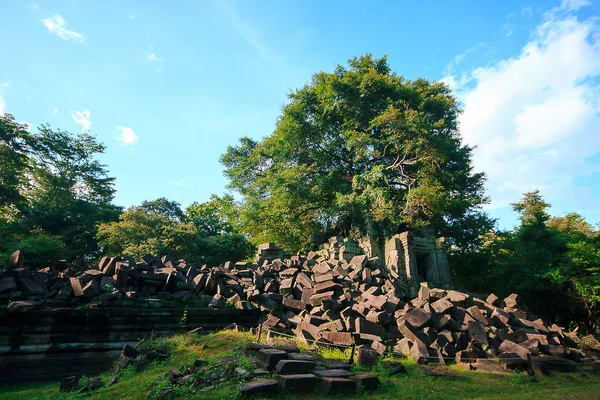 Castello Bung Mealea Regno Dei Khmer Nel Passato Che Crollato — Foto Stock