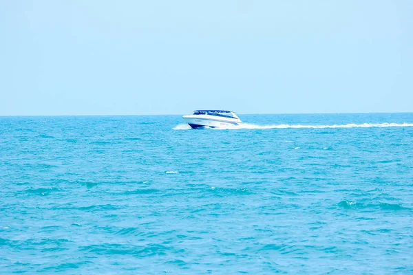 Speedboot Zee Gaan Met Snelheid — Stockfoto