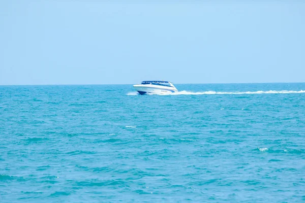 Speedboot Zee Gaan Met Snelheid — Stockfoto
