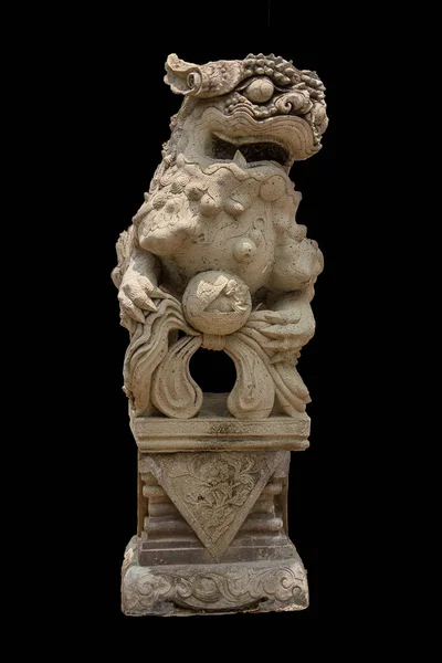 Lion Shaped Stone Carved Chinese Style — Stock Photo, Image