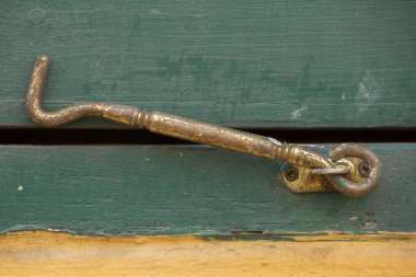 kanca eski pirinç pencere kapılar veya pencereler eklemek için kullanılır