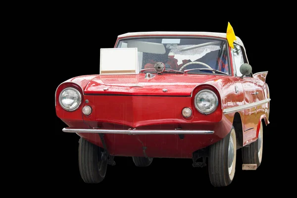 Das Uralte Rote Auto Parkte Die Show Produziert 1961 Chr — Stockfoto