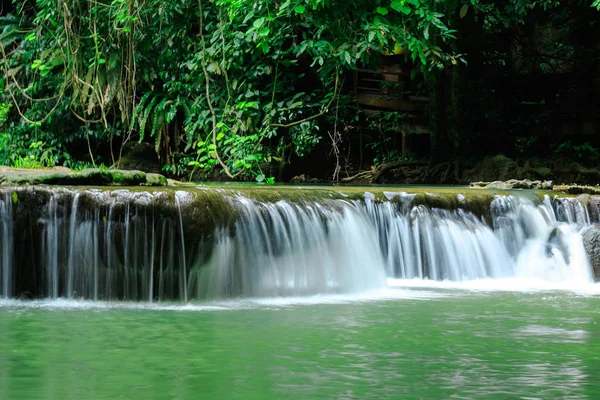 Wasserfälle Kleiner Natur Den Wäldern Thailands — Stockfoto