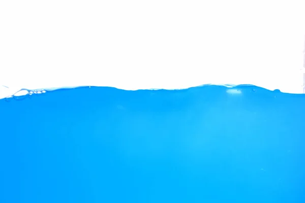 Salpicadura Agua Aqua Que Fluye Olas Burbujas Sobre Fondo Blanco — Foto de Stock