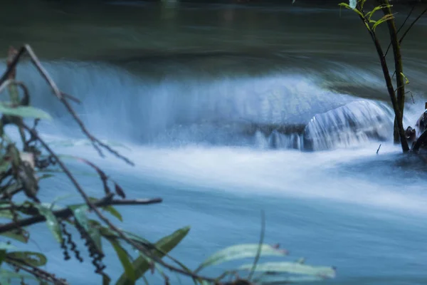 Rzeka Płynie Wzdłuż Wąwozów Strumieniach Leśnych — Zdjęcie stockowe