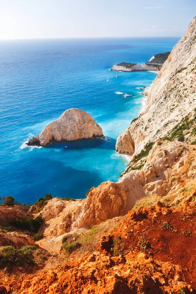 Bela Costa Porto Katsiki Ilha Lefkada Grécia — Fotografia de Stock