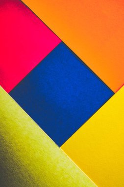 renkli kağıt ile düz geometrik grafik arka plan