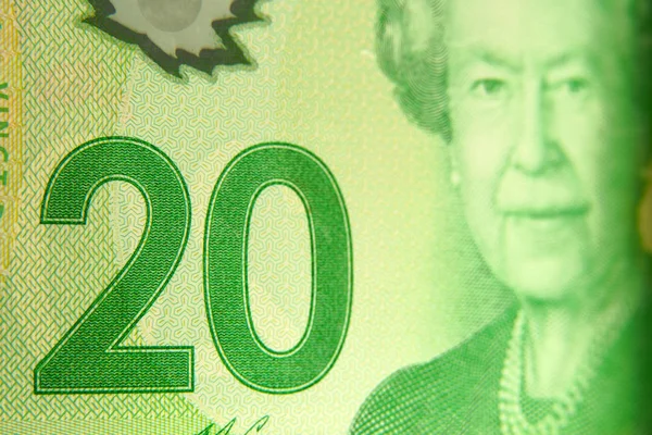 Montreal Quebec Canada Dicembre 2018 Primo Piano Una Banconota Venti — Foto Stock