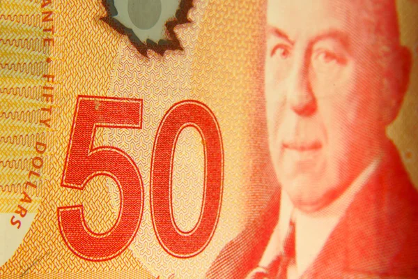 Montreal Quebec Canada Dicembre 2018 Primo Piano Una Banconota Cinquanta — Foto Stock