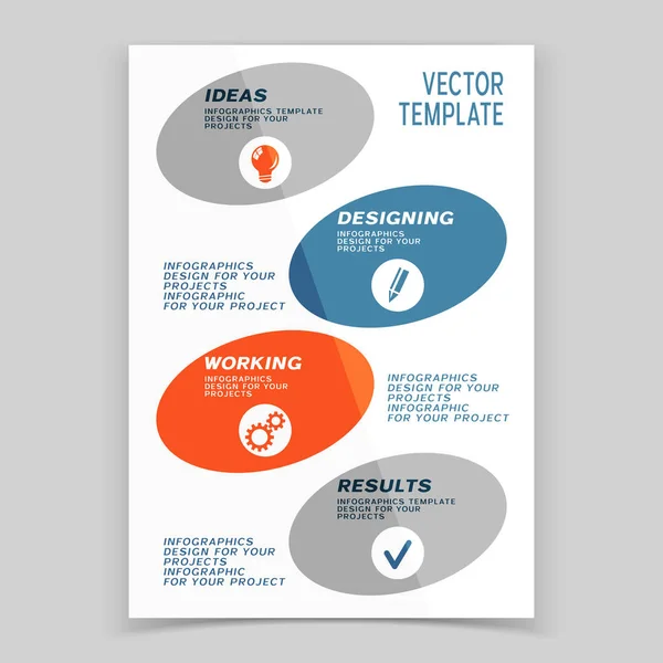 Copertina per brochure o design banner web — Vettoriale Stock