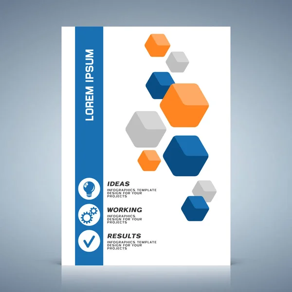 Brochure cover or web banner design — Stock Vector