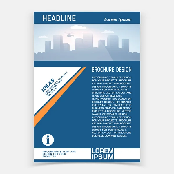 Brochure cover or web banner design — Stock Vector