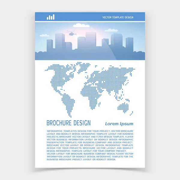 Couverture de brochure ou conception de bannière Web — Image vectorielle