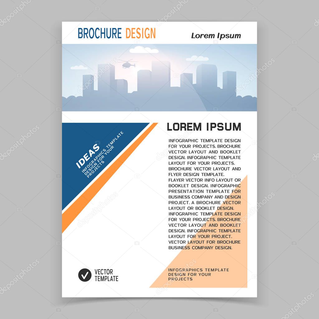 Brochure cover or web banner design