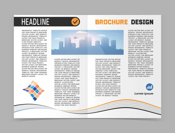 Folheto de papel ou design de banner web —  Vetores de Stock
