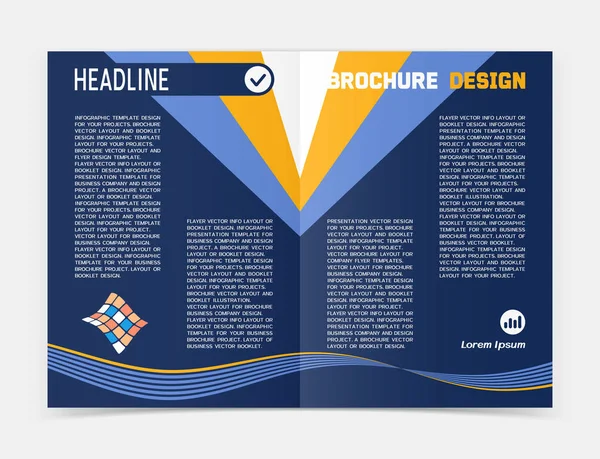 Papír brosúra vagy Web Banner tervezés — Stock Vector