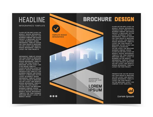 Folheto de negócios ou design de banner web —  Vetores de Stock