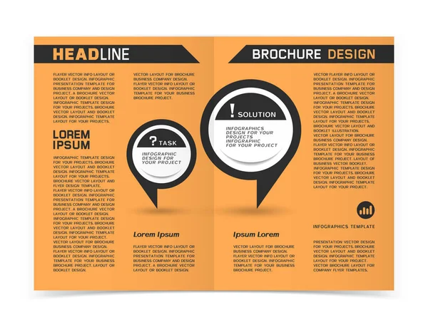 Folheto de negócios ou design de banner web —  Vetores de Stock