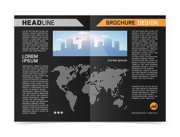 Business brochure or web banner design — Stock Vector