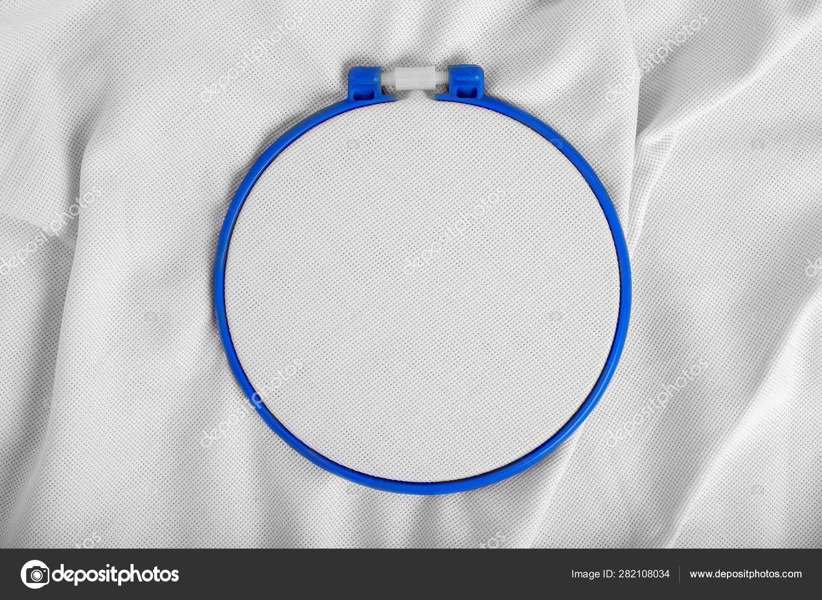 Download Tools For Cross Stitch A Hoop For Embroidery And Canvas On White Canvas Background Mockup For Hobby Stock Photo Image By C Natali Maliarchuk 282108034