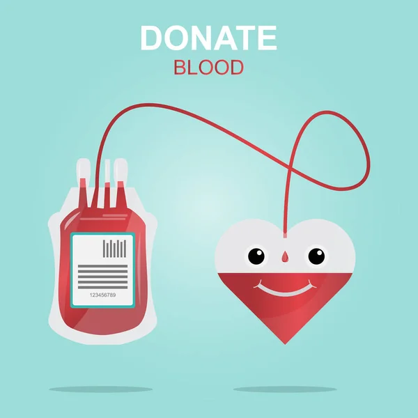 Projeto Doação Sangue Salve Vida Seja Herói Conceito Médico Saúde — Vetor de Stock