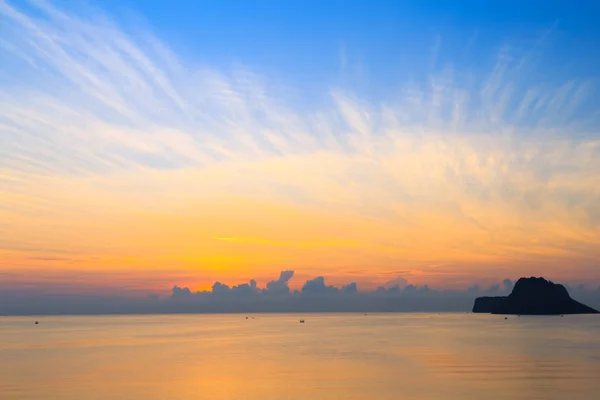 Beautiful Sunrise Sea Prachuap Khiri Khan Province Southern Thailand — Stock Photo, Image