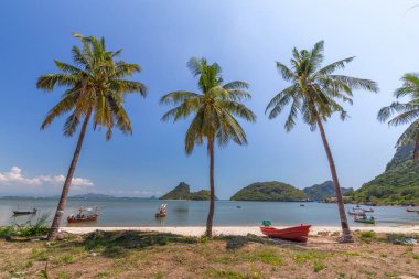 Tayland Andaman denizinde balıkçı teknesi