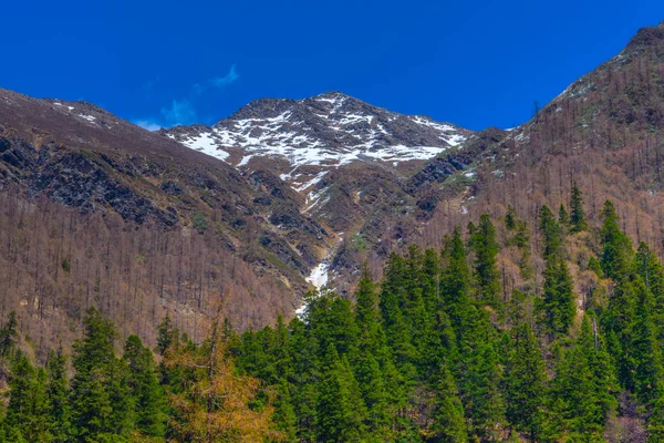 Prachtige Landschap Sneeuw Bergzicht Van Dagu Glacier National Park Chengdu — Stockfoto