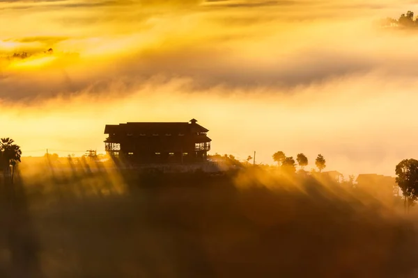 Schöne Unterkunft Inmitten Des Nebels Khao Kho Provinz Phetchabun Thailand — Stockfoto