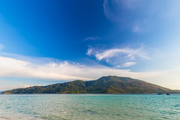 Tropisches Strandparadies Und Blauer Himmel Thailand — Stockfoto