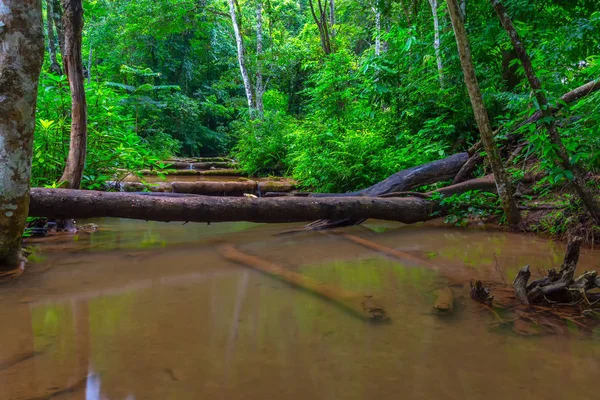 Водопад Тропическом Дождевом Лесу Водопад Вай Провинция Таиланд — стоковое фото