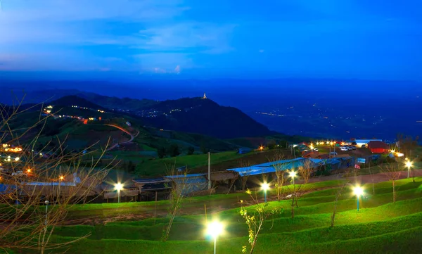 Hermosas Puestas Sol Phu Tubberk Tailandia — Foto de Stock