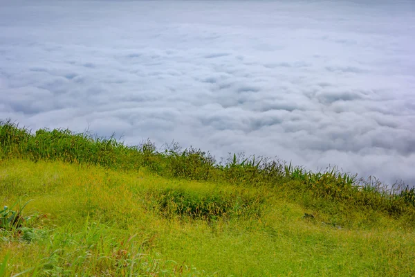 Phu Tubberk'te güzel gün doğumu ve sis, Phetchabun Eyaleti, Tayland.