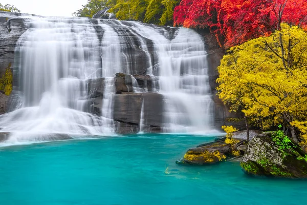 Siebenfarbiger Wasserfall Provinz Bueng Kan Thailand — Stockfoto