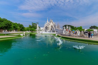 Wat Rong Khun, Beyaz Tapınak Chiang Rai, Tayland, 09 Mayıs 2019