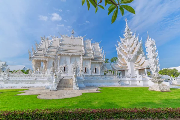 Wat Rong Khun Templo Branco Chiang Rai Tailândia — Fotografia de Stock