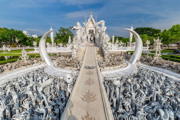 Wat Rong Khun Der Weiße Tempel Chiang Rai Thailand — Stockfoto