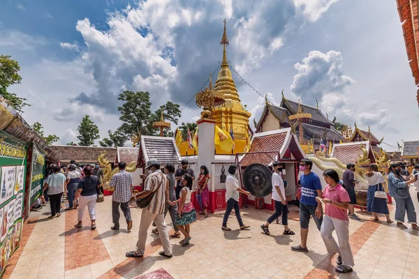 Wat Phra Doi Kham Chiang Mai Tailândia Janeiro 2019 — Fotografia de Stock
