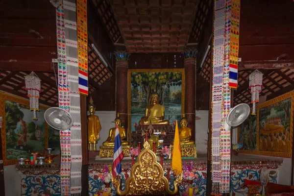 Wat Buddha Або Wat Phuttha Eoen Красивий Старий Храм Середині — стокове фото