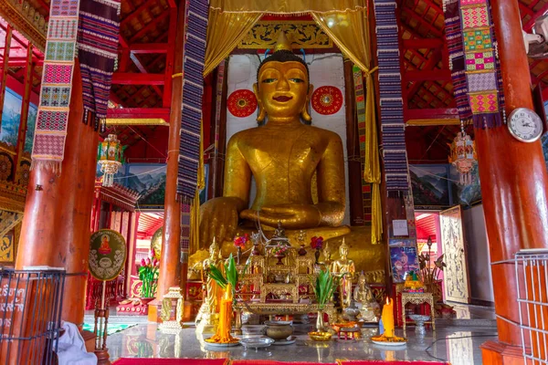Ват Конг Красивий Старий Храм Середині Долини Районі Мей Хаем — стокове фото