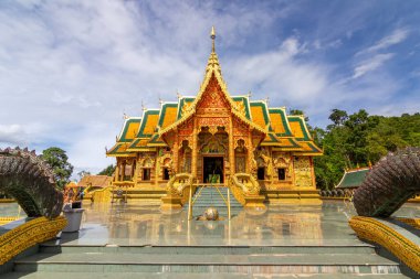 Wat Phutthabat Si Roy, Mae Rim Bölgesindeki eski tapınak, Chiang Mai Eyaleti, Tayland 19 Ocak 2020