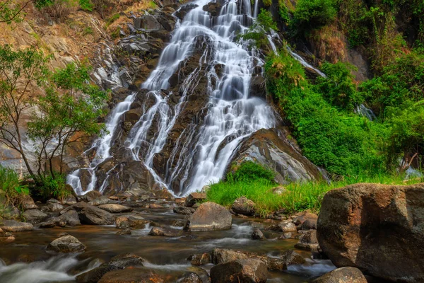 Tao Dam Waterfall Beautiful Waterfall Deep Forest Klong Wang Chao — Stock Photo, Image
