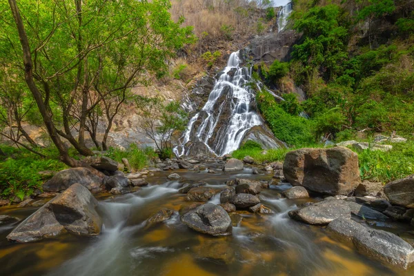 Cachoeira Tao Dam Bela Cachoeira Floresta Profunda Parque Nacional Klong — Fotografia de Stock