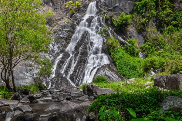 Tao Dam Vodopád Krásný Vodopád Hlubokém Lese Národním Parku Klong — Stock fotografie