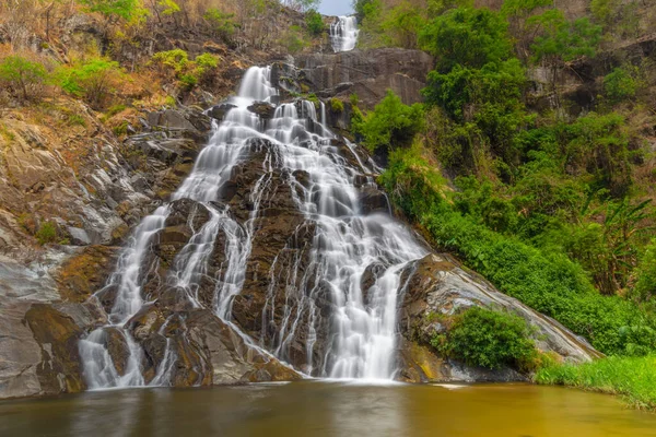 Cachoeira Tao Dam Bela Cachoeira Floresta Profunda Parque Nacional Klong — Fotografia de Stock