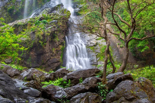 Khlong Lan Waterval Prachtige Waterval Diep Bos Bij Khlong Lan — Stockfoto