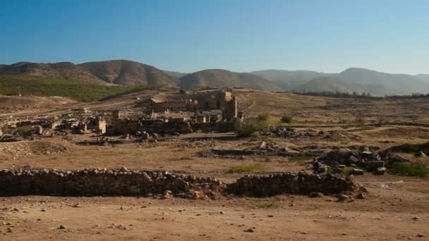 Las ruinas de la antigua ciudad — Vídeo de stock