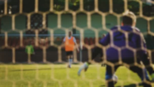 Futbol oyuncusu topu ve özlüyor hits — Stok video