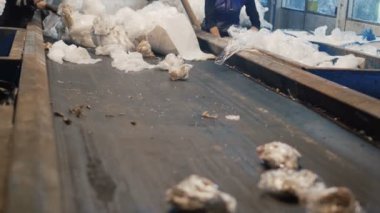 Çöp Polietilen için daha fazla atık geri dönüşüm, konveyör bant şeklinde el ile sıralama
